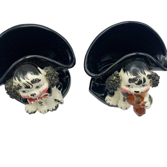 Vintage Lefton Spaghetti Ears Dog Figurine Planters 1960’s - Picture 5 of 11